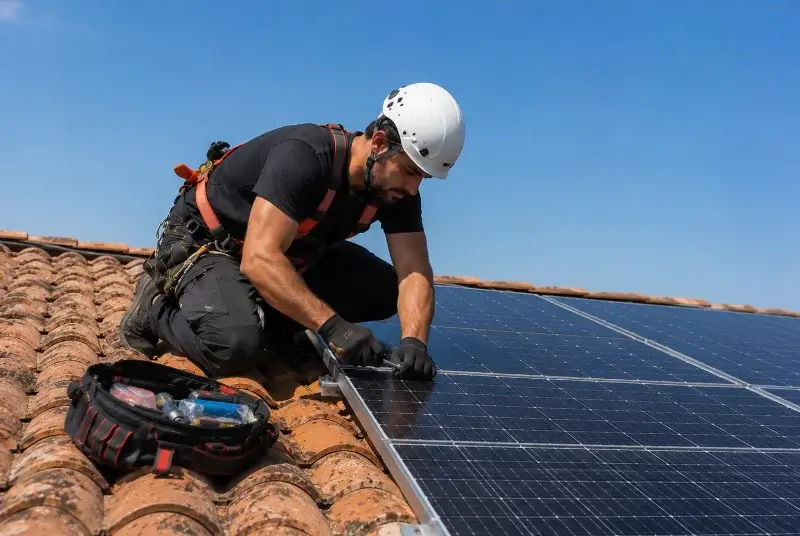 Maintenance et monitoring de panneaux solaires à l'Aiguillon-sur-Vie