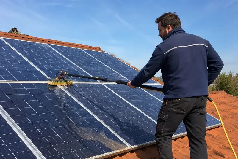 Nettoyage et entretien de panneaux solaires à l'Aiguillon-sur-Vie
